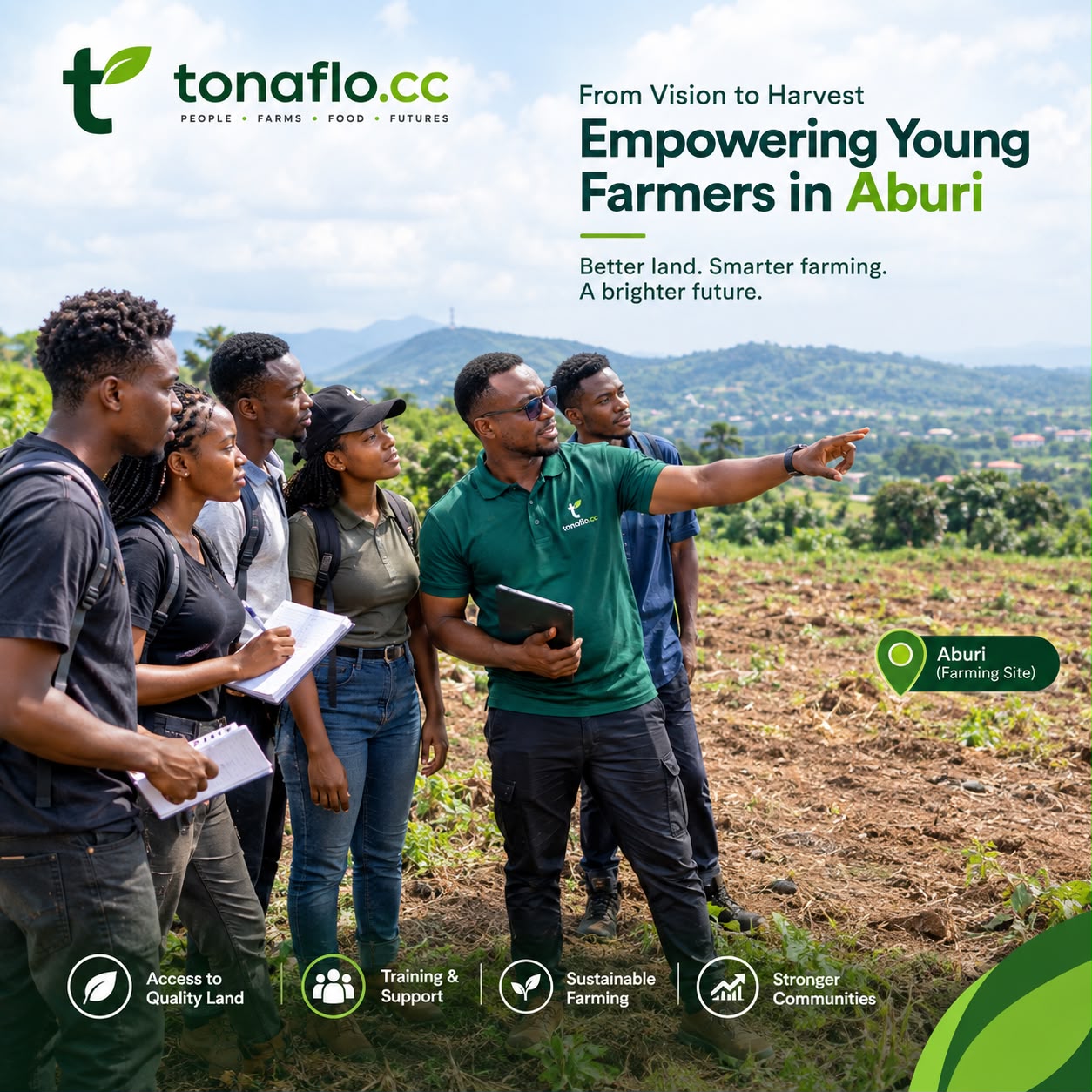 Young farmer working on a productive farm